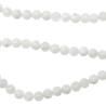Collier en pierre de lune blanche - Perles rondes 6 mm - 38 cm