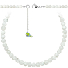 Collier en pierre de lune blanche - Perles rondes 8 mm - 70 cm