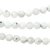 Collier en pierre de lune blanche - Perles rondes 10 mm - 60 cm