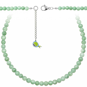 Collier en jade vert - Perles rondes 6 mm - 43 cm