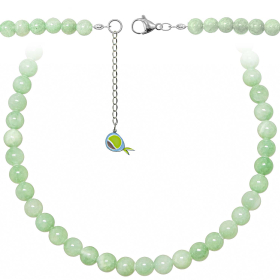 Collier en jade vert - Perles rondes 8 mm - 55 cm
