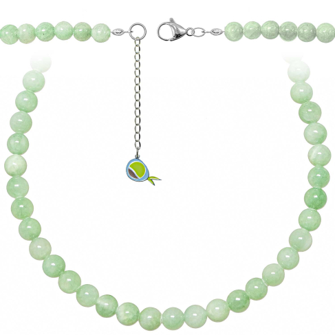 Collier en jade vert - Perles rondes 8 mm - 55 cm