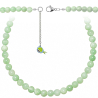 Collier en jade vert - Perles rondes 8 mm - 55 cm