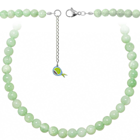Collier en jade vert - Perles rondes 8 mm - 70 cm