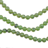 Collier en jade néphrite - Perles rondes 6 mm - 38 cm