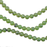 Collier en jade néphrite - Perles rondes 6 mm - 60 cm