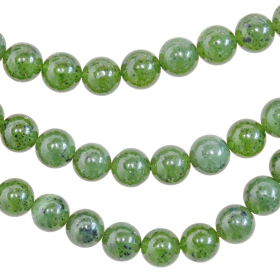 Collier en jade néphrite - Perles rondes 10 mm - 60 cm