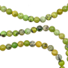 Bracelet en serpentine verte - Perles rondes 6 mm