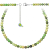 Collier en serpentine - Perles rondes 6 mm - 90 cm