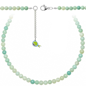 Collier en amazonite - Perles rondes 6 mm - 90 cm