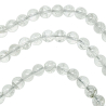 Collier en cristal de roche - Perles rondes 8 mm - 38 cm