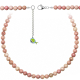 Collier en rhodonite - Perles rondes 6 mm - 43 cm