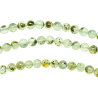 Collier en préhnite épidote - Perles rondes 6 mm - 50 cm