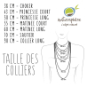 Collier en chrysocolle - Perles rondes 6 mm - 70 cm