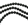 Collier en tourmaline noire - Perles rondes 6 mm - 38 cm