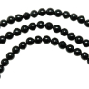 Collier en tourmaline noire - Perles rondes 6 mm - 50 cm
