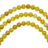 Collier en opale jaune - Perles rondes 6 mm - 70 cm