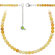 Collier en opale jaune - Perles rondes 6 mm - 90 cm