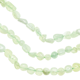 Collier en jade vert - Perles roulées 5 à 8 mm - 38 cm