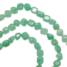 Collier en aventurine verte - Perles roulées 5 à 8 mm - 38 cm