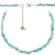 Collier en aigue marine - Perles roulées 5 à 8 mm - 43 cm