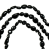 Collier en tourmaline noire - Perles roulées 5 à 8 mm - 50 cm