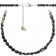 Collier en obsidienne noire - Perles roulées 7 à 10 mm - 90 cm