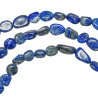 Collier en lapis lazuli - Perles roulées 7 à 10 mm - 90 cm