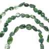 Collier en agate mousse - Perles roulées 5 à 8 mm - 70 cm