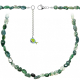 Collier en agate mousse - Perles roulées 5 à 8 mm - 70 cm