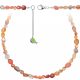 Collier en cornaline - Perles roulées 5 à 8 mm - 60 cm