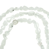 Collier en pierre de lune blanche - Perles roulées 5 à 8 mm - 43 cm