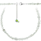 Collier en pierre de lune blanche - Perles roulées 5 à 8 mm - 60 cm