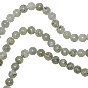 Collier en labradorite - Perles rondes 6 mm - 60 cm