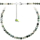 Collier en agate arbre - Perles rondes 6 mm - 50 cm
