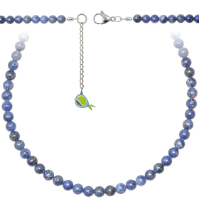 Collier en sodalite - Perles rondes 6 mm - 70 cm
