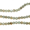 Collier en pierre de lune grise - Perles rondes 6 mm - 55 cm