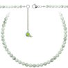 Collier en howlite - Perles rondes 6 mm - 90 cm