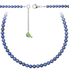 Collier en lapis lazuli - Perles rondes 6 mm - 38 cm