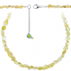 Collier en citrine - Perles roulées 5 à 8 mm - 90 cm