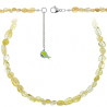 Collier en citrine - Perles roulées 5 à 8 mm - 90 cm