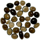 Pierres roulées quartz fumé - 1.5 à 2.5 cm - Lot de 3