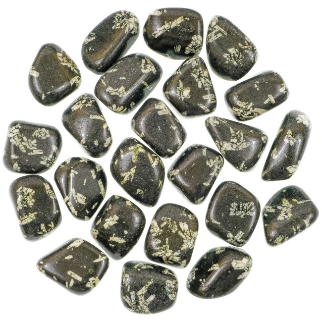 Pierres roulées porphyre grec - 2.5 à 3 cm - Lot de 4