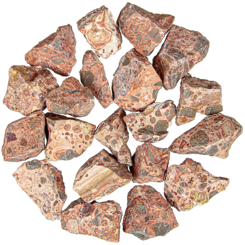 Pierres brutes jaspe léopard - 3 à 5 cm - 100 grammes
