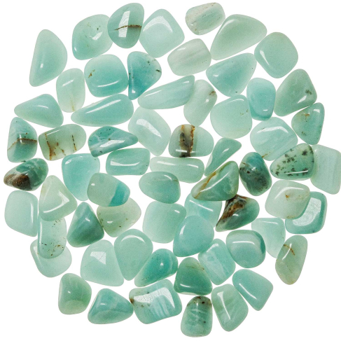 Pierres roulées opale azur - 1.5 à 2 cm - Lot de 4