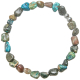 Bracelet en chrysocolle - Perles pierres roulées 5 à 8 mm