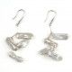 Boucles d'oreilles nacrées en perles keshi argent 925