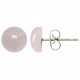 copy ofBoucles d'oreilles puces avec cabochon rond en quartz rose
