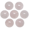 copy ofBoucles d'oreilles puces avec cabochon rond en quartz rose