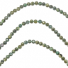 Bracelet en tourmaline verte - perles rondes facettées 4 mm